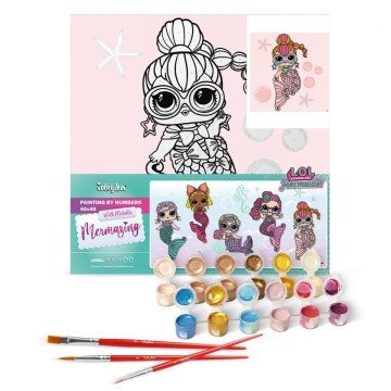 Фото2.Картина за номерами з фарбами металік 