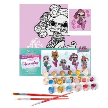 Фото2.Картина за номерами з фарбами металік 