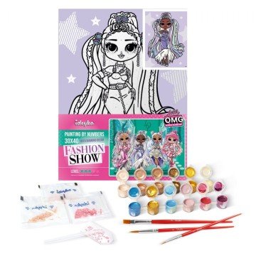 Фото2.Картина за номерами зі стразами 