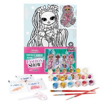 Фото2.Картина за номерами зі стразами 