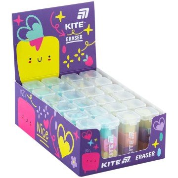 Фото2.Набір гумок у пластиковому боксі Minies, 3 шт. асорті