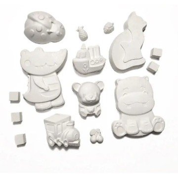 Фото2.Набір для творчості: Розвиваюча розмальовка з гіпсовими фігурками 