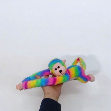 Фото2.Іграшка м'яка кричаща Мавпа кольорова 60 см, звук (МІКС КОЛЬОРІВ)