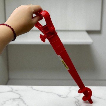 Фото2.БУР ДЛЯ ПІСКУ, КРІПЛЕННЯ ПАРАСОЛЬКИ, 38 cм (ЖОВТИЙ)