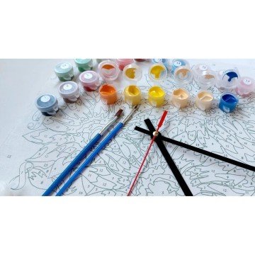 Фото2.Картина за номерами (годинник) 