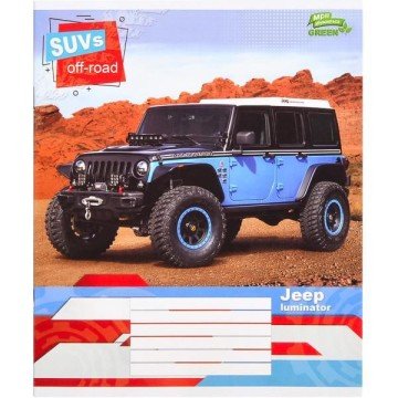 Фото2.Зошит кольоровий 12 аркушів, клітинка (20 штук в упаковці)