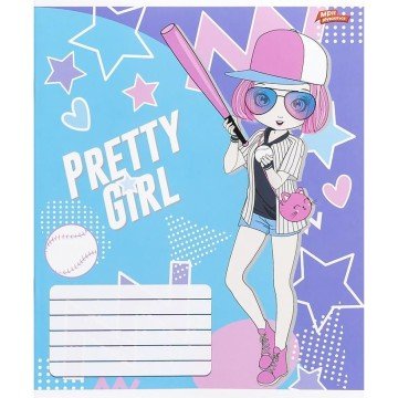 Фото2.Зошит кольоровий 12 аркушів, лінія (20 штук в упаковці)