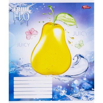 Фото2.Зошит кольоровий 12 аркушів, клітинка (20 штук в упаковці)