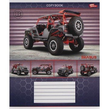 Фото2.Зошит кольоровий 12 аркушів, клітинка (20 штук в упаковці)