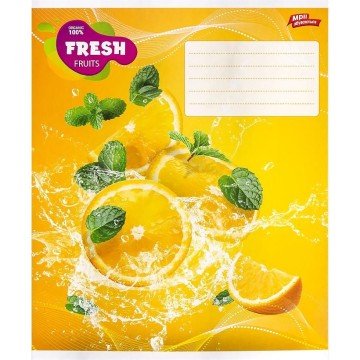 Фото2.Зошит кольоровий 18 аркушів, клітинка (20 штук в упаковці)