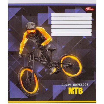 Фото2.Зошит кольоровий 18 аркушів, лінія (20 штук в упаковці)