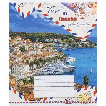 Фото2.Зошит кольоровий 36 аркушів, клітинка (16 штук в упаковці)