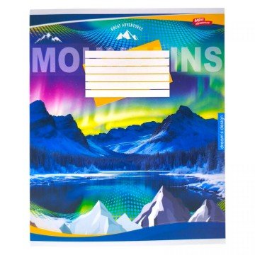 Фото2.Зошит кольоровий 48 аркушів, клітинка (16 штук в упаковці)