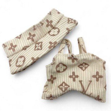 Фото2.Одяг для Лабубу Louis Vuitton, Gucci (на стандартний розмір іграшки - 15-16 см)