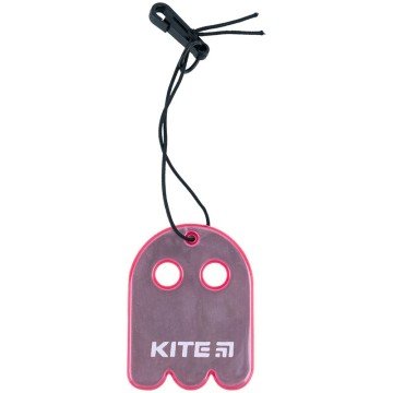 Фото2.Підвіска м'яка світловідбиваюча, фігурна, рожева