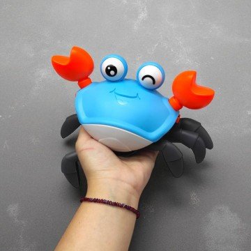 Фото2.Краб (вбудований акумулятор, підсвічування, пісня, рухомі елементи, в коробці) (БЛАКИТНИЙ)