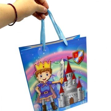 Фото2.Пакет подарунковий, 32х26х10,5 см (ПРИНЦ) мікс видів