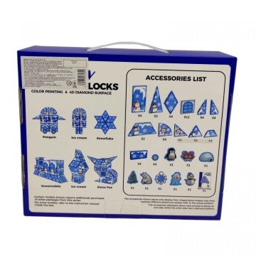 Фото2.Конструктор магнітний 68 деталей, в коробці