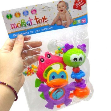 Фото2.Набір брязкалець, 4 шт у пакеті (мікс видів)