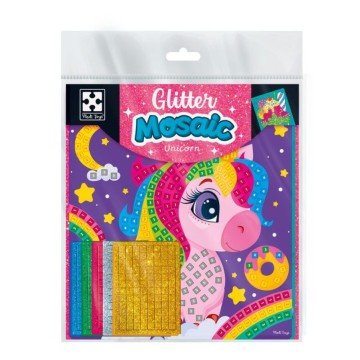 Фото2.Набір для творчості з блискучою мозаїкою «Єдиноріг та морозиво»