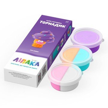 Фото2.Набір самозатвердівающого пластиліну Ліпака – Файні морозивка: Торнадик