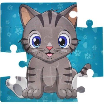 Фото2.Пазли фомові, магнітні, 16 ел 