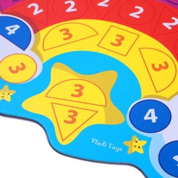 Фото2.Набір для творчості зі плюшевою мозаїкою «Єдиноріг та Веселка» укр