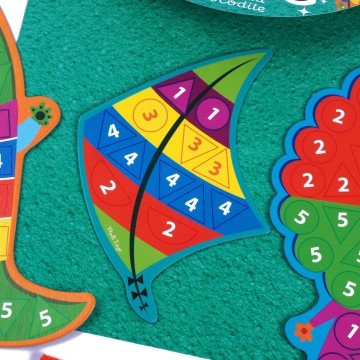 Фото2.Набір для творчості зі плюшевою мозаїкою «Лев та Крокодил» укр