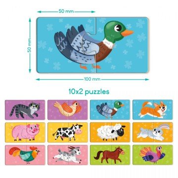 Фото2.Пазл ДУО «Тваринки-половинки»