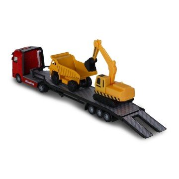 Фото2.Ігровий набір - АВТОПЕРЕВІЗНИК (автоперевізник, самоскид, екскаватор, акс.)