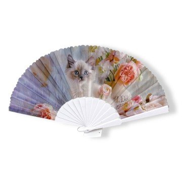 Фото2.Аксесуар віяло мікс видів (КОТИКИ)