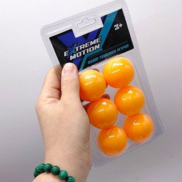 Фото2.Мʼячі для настільного тенісу (6 шт. на планшетці)