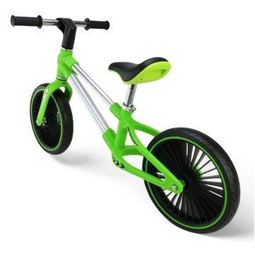 Фото2.Велобіг сталевий, колеса 12 дюймів PU,зелений (у короб. 63*16*43 см)