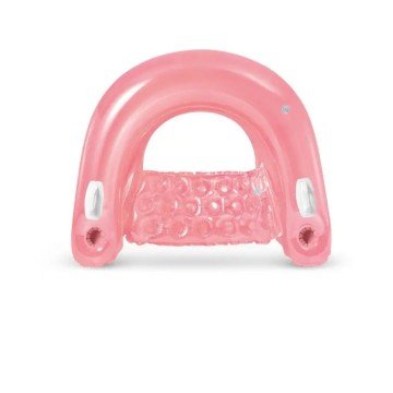 Фото2.Крісло-шезлонг, рожеве, 152х99 см