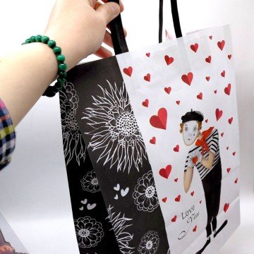 Фото2.Пакет паперовий КРАФТ білий 