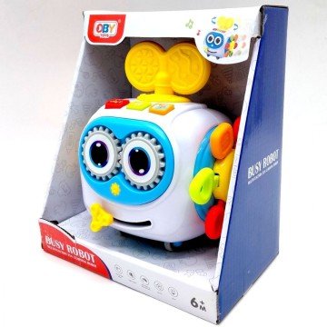 Фото2.Бізібол-робот для розвитку дрібної моторики (музика, світло, кор.20*10,5*16,6 см) OBY TOYS (294724)