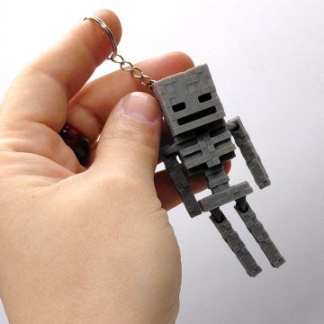 Фото2.3D Брелоки MINECRAFT / МАЙНКРАФТ SKELETON / СКЕЛЕТ KEYCHAIN, 3D друк OYTOY (298036)