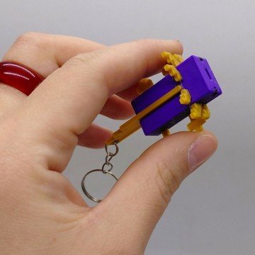 Фото2.3D Брелоки MINECRAFT / МАЙНКРАФТ AXOLOTL/ АКСОЛОТЛЬ KEYCHAIN, 3D друк OYTOY (298038)