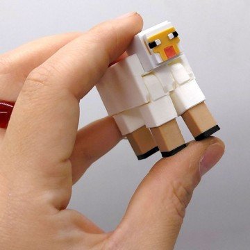 Фото2.3D Брелоки MINECRAFT / МАЙНКРАФТ SHEEP / ВІВЦЯ, 3D друк OYTOY (298048)