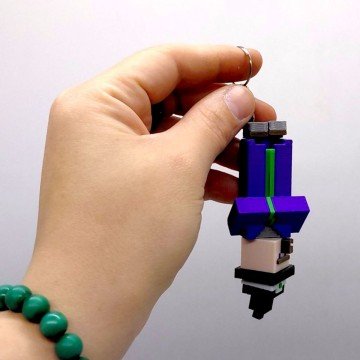 Фото2.3D Брелоки MINECRAFT / МАЙНКРАФТ WITCH / ВІДЬМА KEYCHAIN, 3D друк OYTOY (298054)