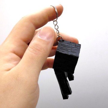 Фото2.3D Брелоки MINECRAFT / МАЙНКРАФТ CHUBBY ENDERMAN / ЕНДЕРМЕН ГОЛОВАСТИК KEYCHAIN, 3D друк OYTOY (2980