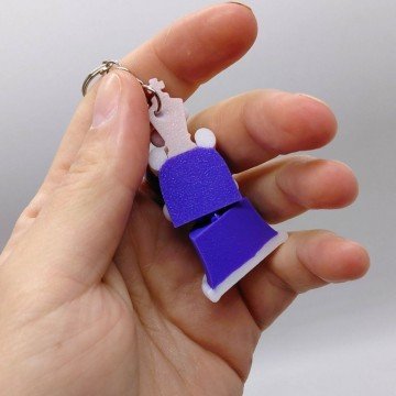Фото3.3D Брелоки FLEXI KINGER The Amazing Digital Circus / КІНГЕР ЦИФРОВИЙ ЦИРК KEYCHAIN, 3D друк OYTOY (2