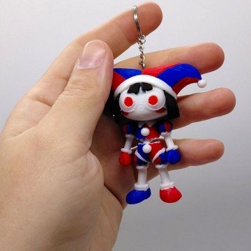 Фото3.3D Брелоки FLEXI POMNI/ ПОМНІ ЦИФРОВИЙ ЦИРК (The Amazing Digital Circus) KEYCHAIN, 3D друк OYTOY (29