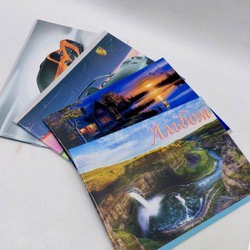 Фото2.Альбом для малювання А5 20 аркушів, скоба 