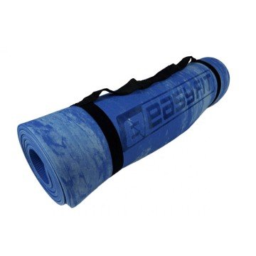 Фото2.Килимок для йоги ЕВА 8 мм з резинками, (синій) EasyFit (302945)