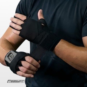 Фото2.Бинти для боксу 4,5 м (бавов+поліест) EasyFit (302952)