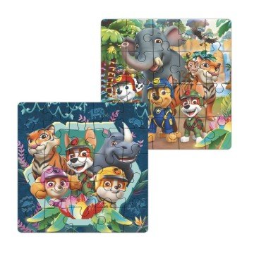 Фото3.Магнітний пазл «Лапи джунглів», 2 в 1 (25 та 20 пазлів), Щенячий патруль / Paw Patrol Dodo (303135)