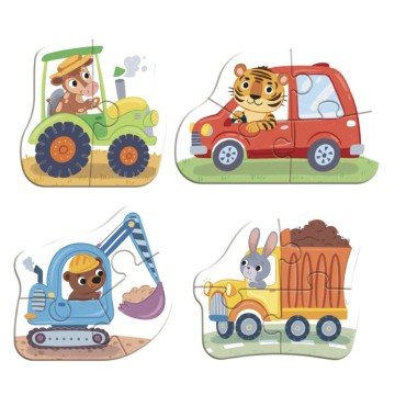 Фото3.Пазл 4 в 1 «Baby puzzle. Транспорт» Dodo (303138)