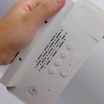 Фото2.Годинник 18,5х4х10 см, 4 bit LED дисплей, акумулятор 3 V, USB, температура, час/дата,  будильник, пр