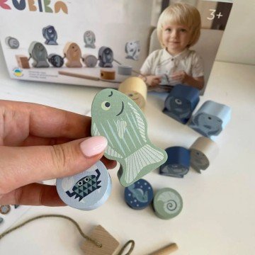 Фото4.Рибки-силянки 2/Fishes lacing toy 2 Cubika (306031)